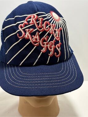 Vintage Ricky Skaggs Snap Back Trucker Hat 80’s